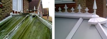Conservatory roof cleaning before and after — Doncaster
